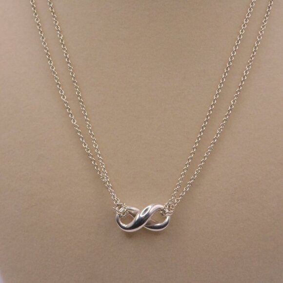 TIFFANY INFINITY NECKLACE - 16 INCHES - Picture 2 of 13